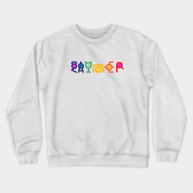 Unown Gaymer - Pride Crewneck Sweatshirt by Leyline Tavern